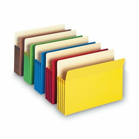 Smead Pocket Folder, 3.5", Assorted, PK5 74892